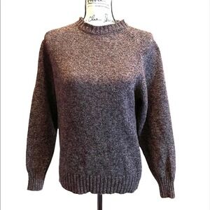 Vintage Wool Pullover Sweater Knights Bridge Purple size Medium Scotland Granny